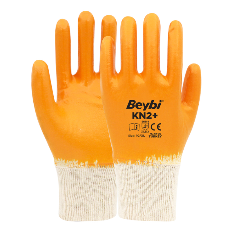 Beybi Pamuk Nitril İş Eldiveni Kn2 Plus No:9