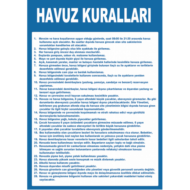 Havuz Kuralları