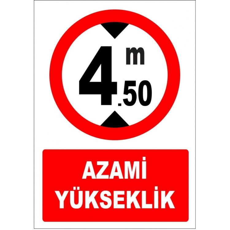 Azami Yükseklik 4,50 M