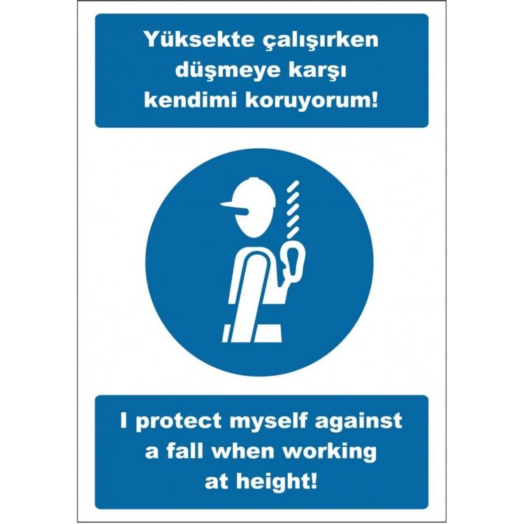Yüksekte Çalışırken Düşmeye Karşı Kendimi Koruyorum