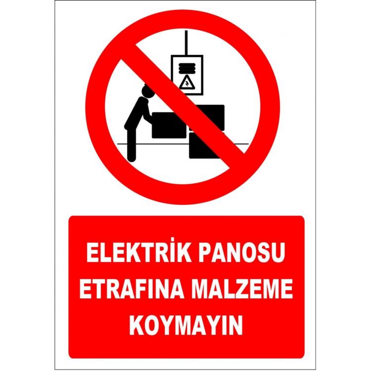 Elektrik Panosu Etrafına Malzeme Koymayın